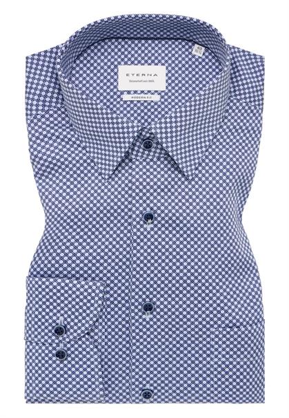 Hemd Twill Langarm blau