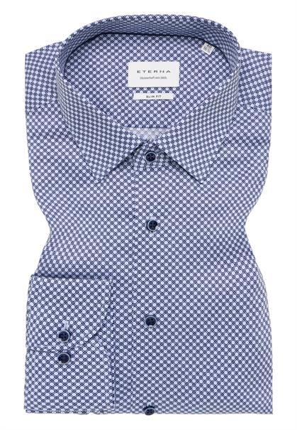 Hemd Twill Langarm blau