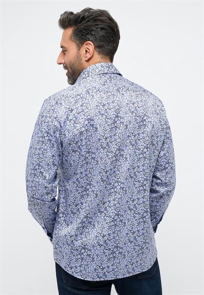 Hemd Twill Langarm blau