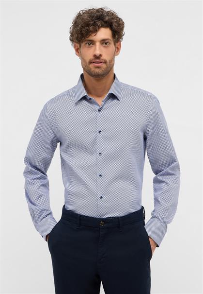 Hemd Twill Langarm blau