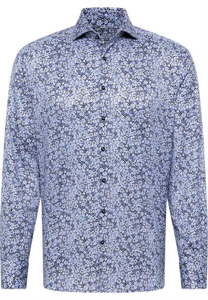 Hemd Twill Langarm blau