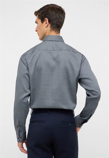 Hemd Twill Langarm braun