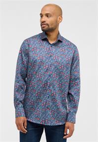 Hemd Twill Langarm dunkelblau