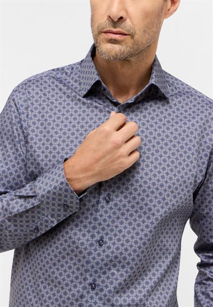 Hemd Twill Langarm dunkelblau