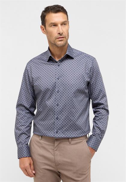 Hemd Twill Langarm dunkelblau