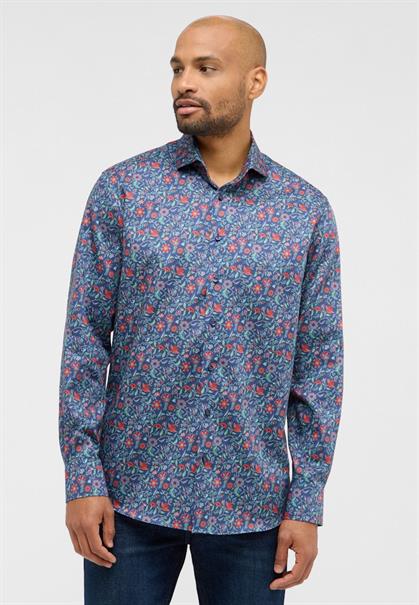 Hemd Twill Langarm dunkelblau
