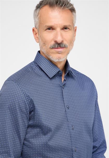Hemd Twill Langarm dunkelblau