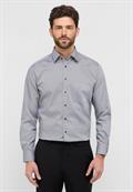 Hemd Twill Langarm grau