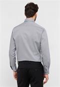 Hemd Twill Langarm grau