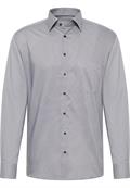 Hemd Twill Langarm grau