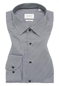 Hemd Twill Langarm grau