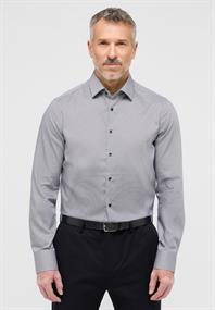 Hemd Twill Langarm grau