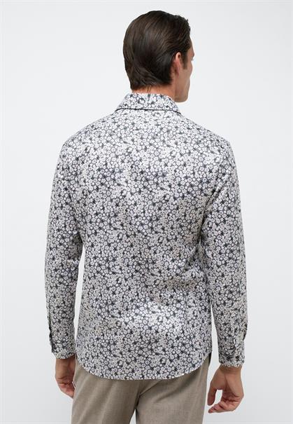 Hemd Twill Langarm grau