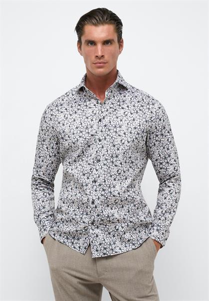 Hemd Twill Langarm grau