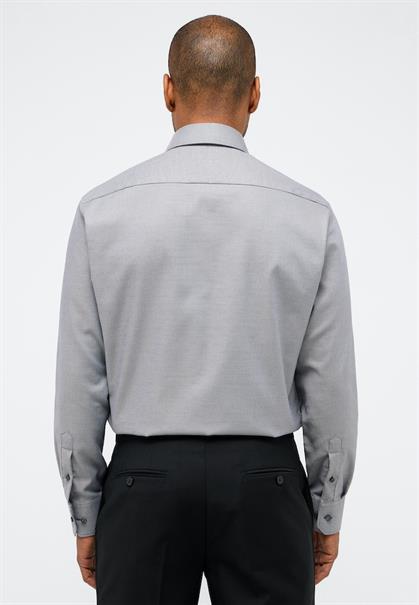 Hemd Twill Langarm grau