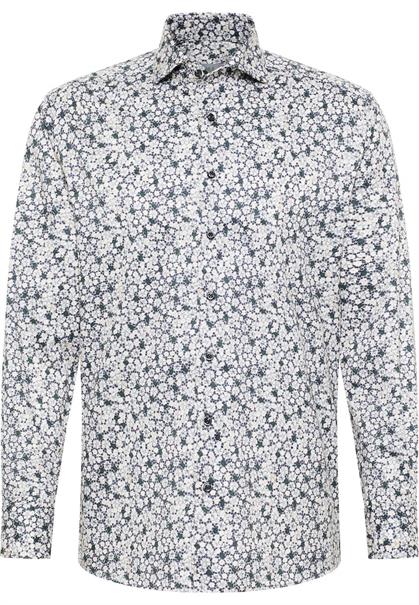 Hemd Twill Langarm grau