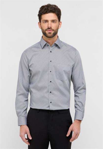 Hemd Twill Langarm grau