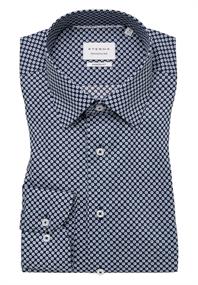Hemd Twill Langarm navy
