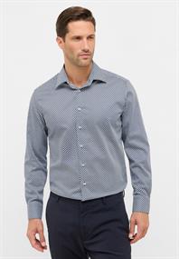 Hemd Twill Langarm navy