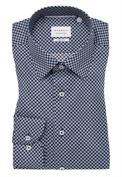 Hemd Twill Langarm navy