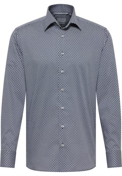 Hemd Twill Langarm navy