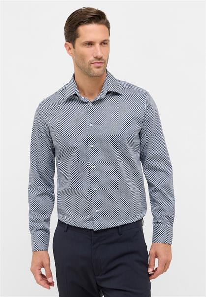 Hemd Twill Langarm navy