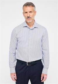 Hemd Twill Langarm rauchblau