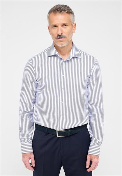 Hemd Twill Langarm rauchblau