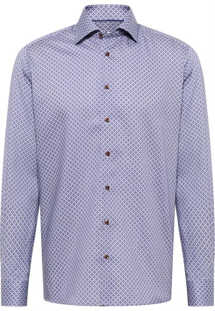 Hemd Twill Langarm walnut