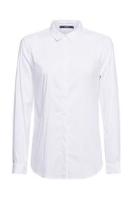 Hemdbluse aus Baumwoll-Mix white