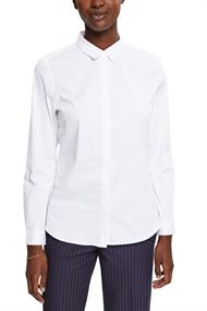 Hemdbluse aus Baumwoll-Mix white