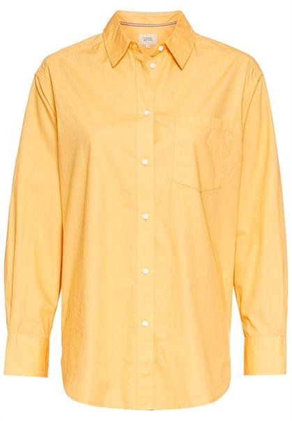 Hemdbluse aus Baumwolle apricot