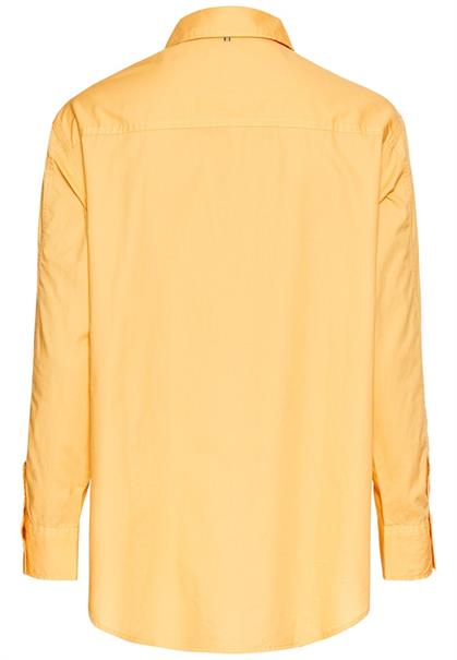 Hemdbluse aus Baumwolle apricot