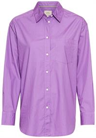 Hemdbluse aus Baumwolle violet