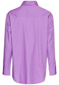 Hemdbluse aus Baumwolle violet