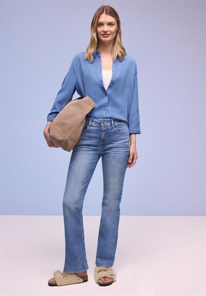 Hemdbluse im Washed-Look bonnet blue