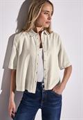 Hemdbluse im Washed-Look moonstone sand