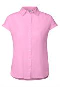 Hemdbluse in Unifarbe cherry blossom pink