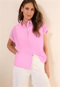 Hemdbluse in Unifarbe cherry blossom pink