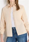 Hemdbluse in Unifarbe pearl beige
