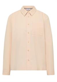 Hemdbluse in Unifarbe pearl beige