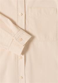 Hemdbluse in Unifarbe pearl beige
