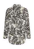 Hemdbluse mit Blumenprint aus Baumwolle aop