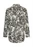 Hemdbluse mit Blumenprint aus Baumwolle aop