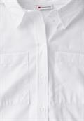 Hemdbluse mit Brusttaschen white