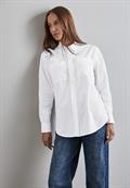 Hemdbluse mit Brusttaschen white