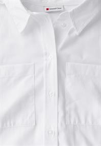 Hemdbluse mit Brusttaschen white