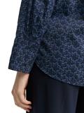Hemdbluse mit Muster small blue wave print