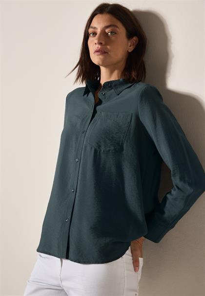 Hemdbluse mit Struktur slate khaki