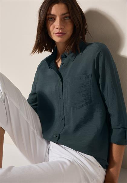 Hemdbluse mit Struktur slate khaki
